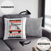 Pizzaauto Rettungswagen Spruch Kissen mit Füllung 40x40 Geschenk Lustiger Gag Spaß (Grau) Grau Trendation