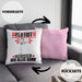 Flötist Kissen mit Füllung 40x40 Geschenk für Flötist Der Mann Der Alles Kann Geschenkidee zum Geburtstag (Grau) Rosa Trendation