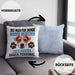Jack Russell Besitzer Kissen mit Füllung 40x40 Geschenk Lustiger Spruch Geschenkidee Besitzerin Jack Russell Haben Personal (Grau) Blau Trendation