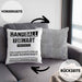 Handball Torwart Geschenk Kissen mit Füllung 40x40 Geschenkidee Handball-Spieler Handballspielerin Mädchen Jungs (Grau) Grau Trendation