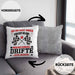 Driften Geschenk Kissen mit Füllung 40x40 Ich Bin Nicht immer Schlecht Gelaunt Auto Driften (Grau) Grau Trendation