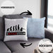 Boule Kissen mit Füllung 40x40 Geschenk Boule-Spieler Geschenkidee Spruch Ebouleution (Grau) Blau Trendation