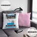 Schwimmsportler Kissen mit Füllung 40x40 Geschenk für Schwimmsportler Geburtstag Lustiger Spruch Was Ist Deine Superkraft (Grau) Rosa Trendation