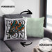 Badminton-Kissen mit Füllung 40x40 Geschenk für Badminton-Spieler Badminton-Trainer (Grau) Grün Trendation