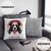 Border Collies Besitzer Kissen mit Füllung 40x40 Geschenk Lustiger Spruch Geschenkidee Border Collies Mama Papa (Grau) Grau Trendation
