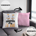 Moin Kissen mit Füllung 40x40 Geschenk Norddeutschland Sylt Norderney Möwen Fischbrötchen Geschenkidee Norddeutschland (Grau) Rosa Trendation