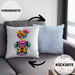 Rottweiler Herz Farbe Besitzer Kissen mit Füllung 40x40 Geschenk Lustiger Spruch Geschenkidee Rottweiler Liebhaber (Grau) Blau Trendation