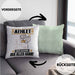 Athlet Kissen mit Füllung 40x40 Geschenk für Athlet Der Mann Der Alles Kann Geschenkidee zum Geburtstag (Grau) Grün Trendation