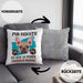 Französische Bulldogge Besitzer Kissen mit Füllung 40x40 Geschenk Lustiger Spruch Geschenkidee Mir Reichts Ich Geh Zu Meinem Französische Bulldogge (Grau) Grau Trendation