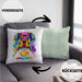 Rottweiler Besitzer Farbe Love Kissen mit Füllung 40x40 Geschenk Lustiger Spruch Geschenkidee Rottweiler Besitzerin (Grau) Grün Trendation