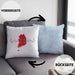 Seoul Kissen mit Füllung 40x40 Geschenk Südkorea South Korea Kpop Geschenkidee (Grau) Blau Trendation