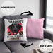 Labrador Besitzer Kissen mit Füllung 40x40 Geschenk Lustiger Spruch Geschenkidee Mir Reichts Ich Geh Zu Meinem Labrador (Grau) Rosa Trendation