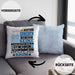 Synchronschwimmerin Geschenk Kissen mit Füllung 40x40 Lustiger Spruch Erheben Sie Sich Der Synchronschwimmerin Betritt den Raum (Grau) Blau Trendation