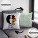Kissen mit Füllung 40x40 mit Katzenmotiv - Erkenne die Zeichen Geschenk Spruch Geschenkidee (Grau) Grün Trendation