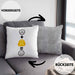 Baustelle Kissen mit Füllung 40x40 Geschenkidee für Bauarbeiter Geburtstag Lustiges Geschenk :( + Sicherheitshelm = :) (Grau) Grau Trendation