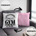 Stewardess Kissen mit Füllung 40x40 Geschenk Flight Attendant Flugbegleiter Geschenkidee (Grau) Rosa Trendation
