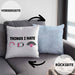 Lustige Programmiererin Computer Gaming Geschenk Kissen mit Füllung 40x40 Things I Hate Geschenkidee (Grau) Blau Trendation