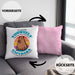 Kissen mit Füllung 40x40 Capybara-Spruch Geschenk für Capybara Liebhaber Geschenkidee (Grau) Rosa Trendation