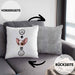 Chihuahua Kissen mit Füllung 40x40 Geschenk für Chihuahua Besitzer Lustige Geschenkidee :( + Chihuahua = :) (Grau) Grau Trendation