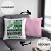 Skateboarder Geschenk Kissen mit Füllung 40x40 Lustiger Spruch Erheben Sie Sich Der Skateboarder Betritt den Raum (Grau) Rosa Trendation