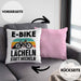 Elektrofahrrad E-Bike Kissen mit Füllung 40x40 mit Spruch Geschenk Ebike Lustige Geschenke Rentner (Grau) Rosa Trendation