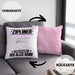 Zipliner Kissen mit Füllung 40x40 Geschenk für Zipliner Der Mann Der Alles Kann Geschenkidee zum Geburtstag (Grau) Rosa Trendation