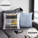 Snowboarder Geschenk Kaffee-Kissen mit Füllung 40x40 Geschenkidee für Snowboarder Ich Bin Snowboarder Ich Kann Es Dir Erklären Jedoch Nicht Für Dich Verstehen Spruch Lustig (Grau) Blau Trendation