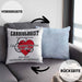 Kardiologe Geschenk Kissen mit Füllung 40x40 Cardiologist Definition Ekg Herz Kardiologie (Grau) Blau Trendation