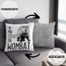 Wombat Kissen mit Füllung 40x40 Geschenk für Wombat Liebhaber In Mir Steckt Ein Wombat (Grau) Grau Trendation