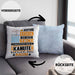 Kanute Geschenk Kissen mit Füllung 40x40 Lustiger Spruch Erheben Sie Sich Der Kanute Betritt den Raum (Grau) Blau Trendation