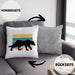 Gepard Kissen mit Füllung 40x40 Geschenk Retro (Grau) Grau Trendation