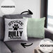 Hunde Kissen mit Füllung 40x40 Geschenk für stolze Bully-Mamas Bully Hunde Geschenkidee (Grau) Grün Trendation