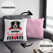 Berner Sennen Besitzer Mom Mama Kissen mit Füllung 40x40 Geschenk Lustiger Spruch Geschenkidee Berner Sennen Besitzerin (Grau) Rosa Trendation