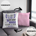 Tierheimvolontär Kissen mit Füllung 40x40 So Sieht Ein Richtig Cooler Tierheimvolontär Aus Geschenk Lustiger Spruch Geschenkidee (Grau) Rosa Trendation