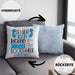 So Sieht Ein Richtig Cooler Bootsfahrer Aus Geschenk Kissen mit Füllung 40x40 Lustiger Spruch Geschenkidee (Grau) Blau Trendation