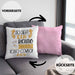 So Sieht Ein Richtig Cooler Rodeo-Cowboy Aus Geschenk Kissen mit Füllung 40x40 Lustiger Spruch Geschenkidee (Grau) Rosa Trendation