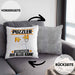 Puzzler Kissen mit Füllung 40x40 Geschenk für Puzzler Der Mann Der Alles Kann Geschenkidee zum Geburtstag (Grau) Grau Trendation