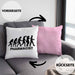 Apotheker Kissen mit Füllung 40x40 Geschenk Apothekerin Geschenkidee Evolution (Grau) Rosa Trendation