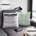 Informatiker Geschenk Kissen mit Füllung 40x40 Geschenkidee für Informatiker IT-Experte Softwareentickler (Grau) Grün Trendation