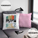 Holz Versteher Kissen mit Füllung 40x40 Geschenk Holzarbeiter Geschenkidee Waldarbeiter Schreiner (Grau) Rosa Trendation