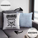 Lustige Bogenschießen Kissen mit Füllung 40x40 Bogenschütze Motiv Geschenkidee Pfeil und Bogen Fans (Grau) Blau Trendation