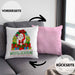 Schrott-Wichtelgeschenk für Frauen Kollegen Geschenk Wichteln Weihnachten Weihnachten Geschenkidee SchrottwichtelnKissen mit Füllung 40x40 (Grau) Rosa Trendation
