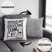 Herrchen Und Hund Das Perfekte Choas Team Kissen mit Füllung 40x40 Geschenk für Hundebesitzer Geschenkidee (Grau) Grau Trendation