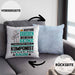 Komponist Geschenk Kissen mit Füllung 40x40 Lustiger Spruch Erheben Sie Sich Der Komponist Betritt den Raum (Grau) Blau Trendation