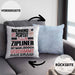 Zipliner Geschenk Kissen mit Füllung 40x40 Lustige Geschenkidee für Zipliner Geburtstag Niemand Ist Perfekt Aber Als Zipliner Ist Man Nah Dran (Grau) Blau Trendation