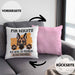 Schäferhund Besitzer Kissen mit Füllung 40x40 Geschenk Lustiger Spruch Geschenkidee Mir Reichts Ich Geh Zu Meinem Schäferhund (Grau) Rosa Trendation