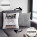 Parkour-Trainer Kissen mit Füllung 40x40 Geschenk für Parkour-Trainer Geburtstag Lustiger Spruch Was Ist Deine Superkraft (Grau) Grau Trendation
