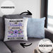 Webdesignerin Kissen mit Füllung 40x40 Geschenk Lustiger Spruch Geschenkidee Ich Bin Die Verrückte Webdesignerin Von Der Alle Geredet Haben (Grau) Blau Trendation