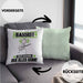 Bassist Kissen mit Füllung 40x40 Geschenk für Bassist Der Mann Der Alles Kann Geschenkidee zum Geburtstag (Grau) Grün Trendation