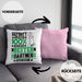 Gärtner Geschenk Lustiger Spruch für Gärtner Geschenkidee Bester Gärtner Der WeltKissen mit Füllung 40x40 (Grau) Rosa Trendation